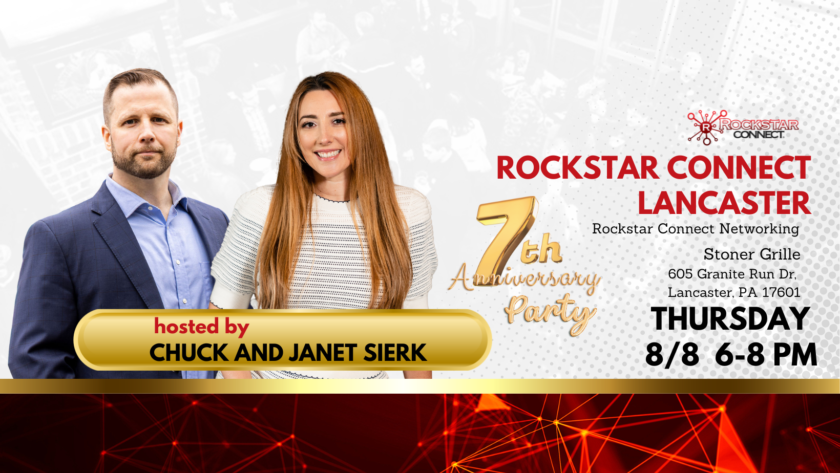 Free Rockstar Connect Lancaster Networking Event (August, Lancaster, PA)